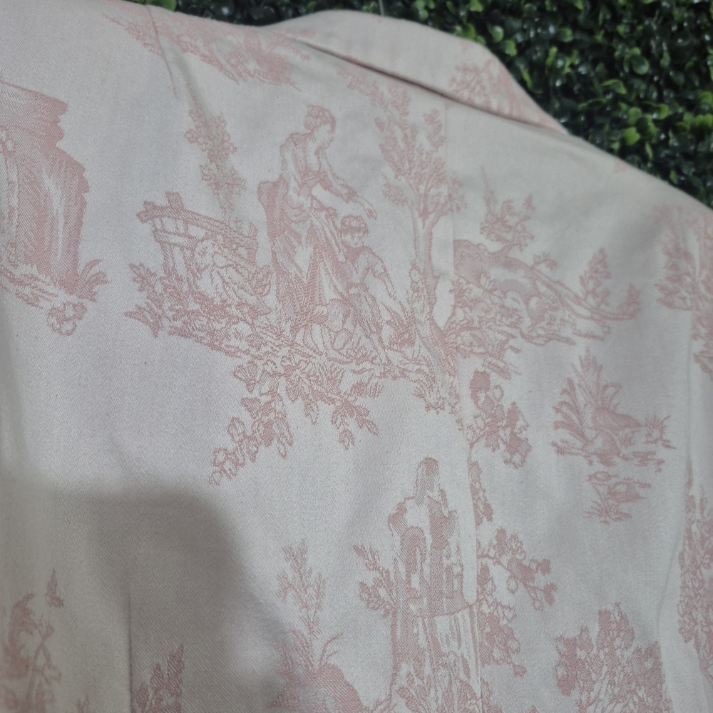 Talbots Pastel Pink Patterned Blazer - Picture 8 of 8